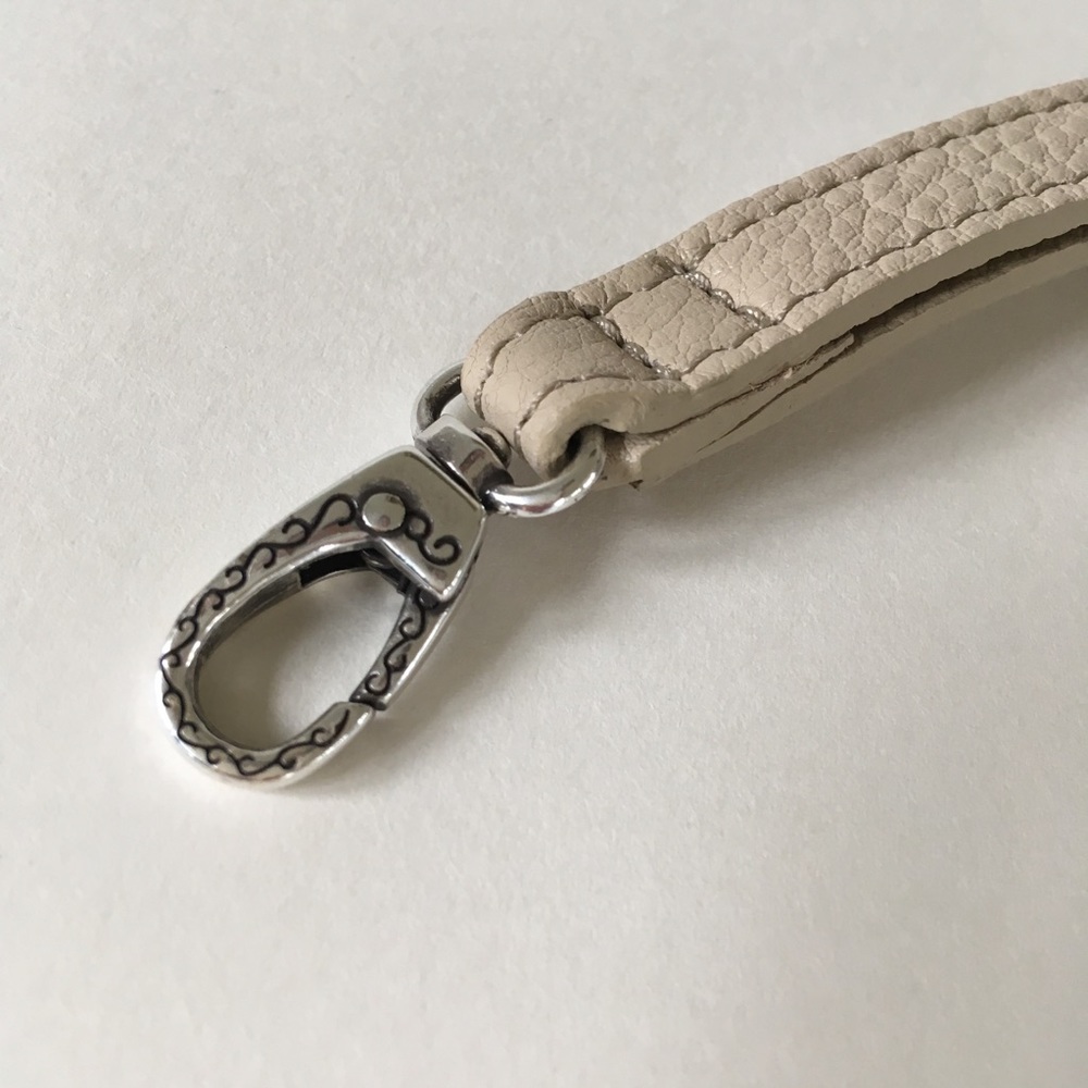 New Brighton Beige Wristlet Bag Strap